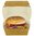 Envase hamburguesa de carton en kraft. 3 tamaños