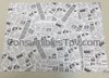 Mantel Individual de 42X31 cm. con motivos y leyendas de Periódico (1000 Unidades)