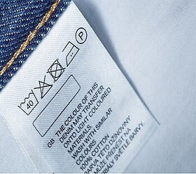 etiquetas especiales ropa, camisetas y textiles