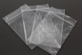 Bolsas de plástico transparente sin cierre