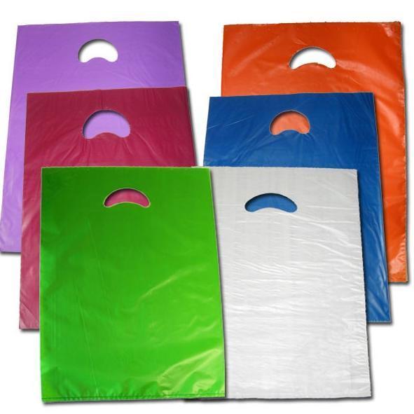 Bolsas de asa blanda varios tipos para paquete de regalo y transporte diferentes tamaños y colores color ASSORTITO 5 COLORI METAL 50x60 5 pz 