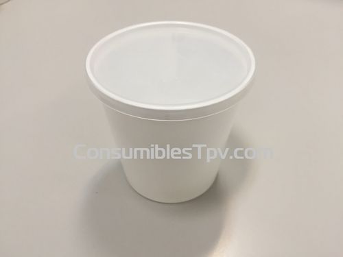 Tarrina Plástico 1000 ml. Personalizada