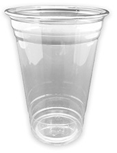 Vaso de plástico para batidos y smoothies 475   ml. (1000 Uni)